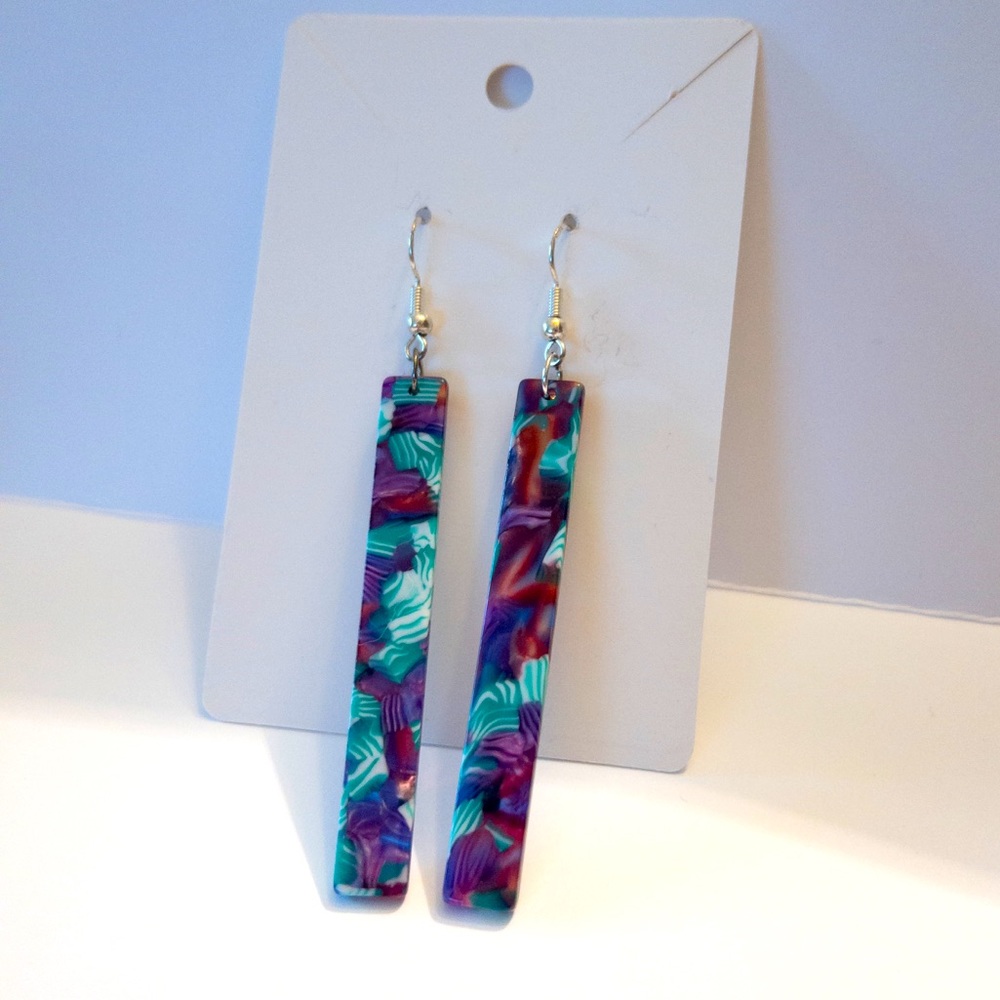 💎Buy 2 Save 10% 💎 Fun multicolored acetate earrings